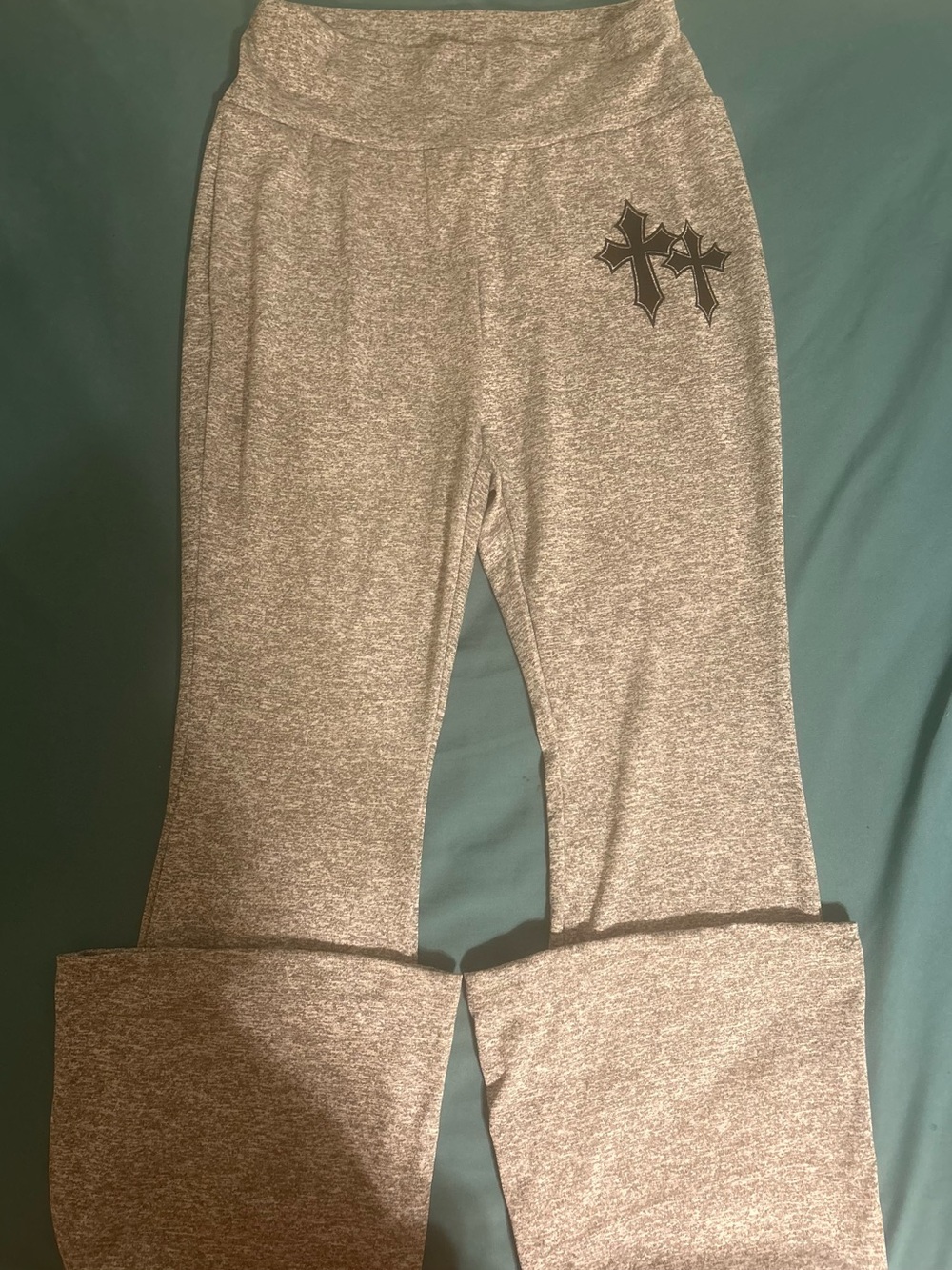 Women Gray Flared Leggings